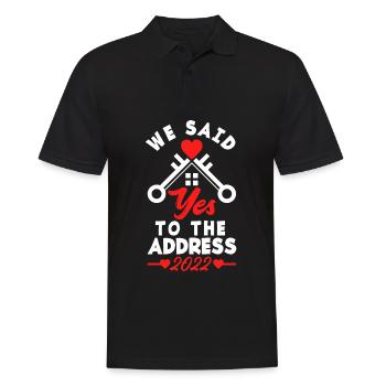 Homeowner Home Purchase Gift - Men's Polo Shirt - black - Front - Kai (181cm)