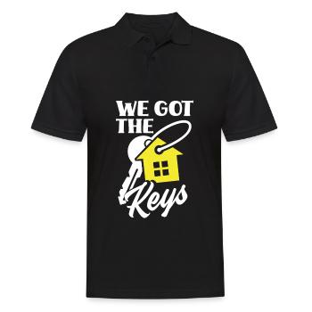 Homeowner Home Purchase Gift - Men's Polo Shirt - black - Front - Kai (181cm)