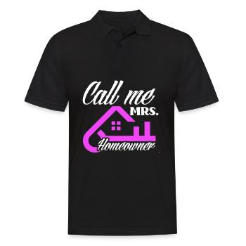 Homeowner Home Purchase Gift - Men's Polo Shirt - black - Front - Kai (181cm)
