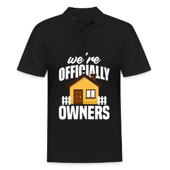 Homeowner Home Purchase Gift - Men's Polo Shirt - black - Front - Kai (181cm)