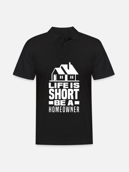 Homeowner Home Purchase Gift - Men's Polo Shirt - black