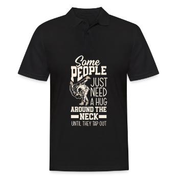 Jiu Jitsu Jiu Jitsu Jiu Jitsu - Männer Poloshirt - Schwarz - Vorne - Kai (181cm)