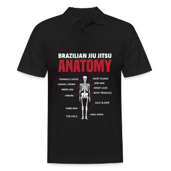 Jiu Jitsu Jiu Jitsu Jiu Jitsu - Männer Poloshirt - Schwarz - Vorne - Kai (181cm)
