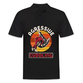 Jiu Jitsu Jiu Jitsu Jiu Jitsu - Männer Poloshirt - Schwarz - Vorne - Kai (181cm)