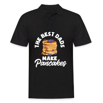 Funny Pancake Pancakes Gift - Men's Polo Shirt - black - Front - Kai (181cm)