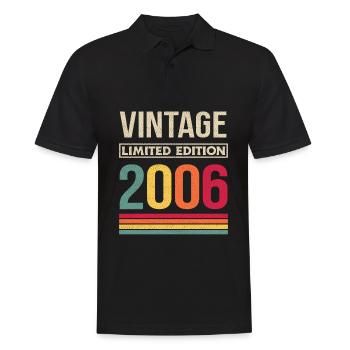 16e anniversaire Filles Garçons Né en 2006 - Polo Homme - noir - Devant - Kai (181cm)