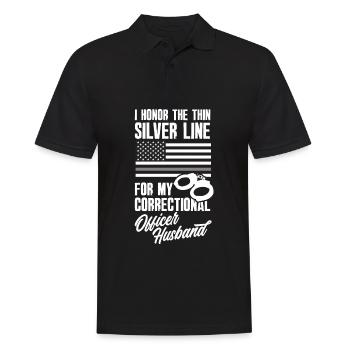 Gardiens de prison Agents pénitentiaires - Polo Homme - noir - Devant - Kai (181cm)