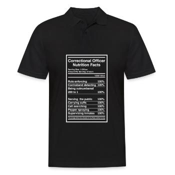 Gardiens de prison Agents pénitentiaires - Polo Homme - noir - Devant - Kai (181cm)