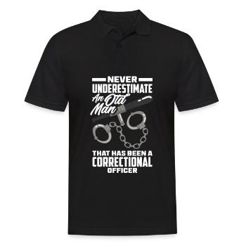Gardiens de prison Agents pénitentiaires - Polo Homme - noir - Devant - Kai (181cm)