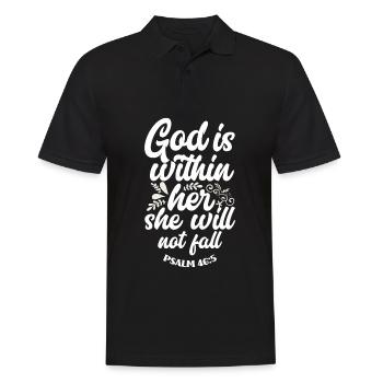Jésus-Christ Christ Religion Religieux - Polo Homme - noir - Devant - Kai (181cm)