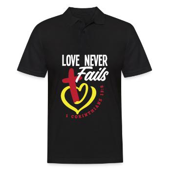 Jésus-Christ-Christ Religion Religieuse - Polo Homme - noir - Devant - Kai (181cm)