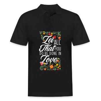 Jésus-Christ-Christ Religion Religieuse - Polo Homme - noir - Devant - Kai (181cm)