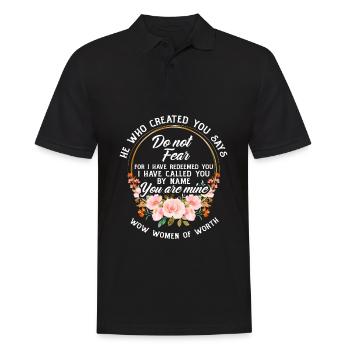Jésus-Christ-Christ Religion Religieuse - Polo Homme - noir - Devant - Kai (181cm)