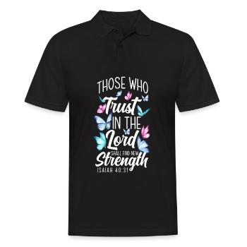 Jésus-Christ-Christ Religion Religieuse - Polo Homme - noir - Devant - Kai (181cm)
