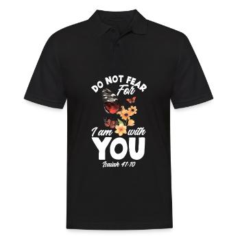 Jésus-Christ-Christ Religion Religieuse - Polo Homme - noir - Devant - Kai (181cm)