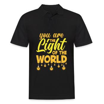 Jésus-Christ-Christ Religion Religieuse - Polo Homme - noir - Devant - Kai (181cm)
