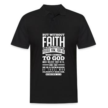 Jesus Christ Christ Religion Religious - Men's Polo Shirt - black - Front - Kai (181cm)