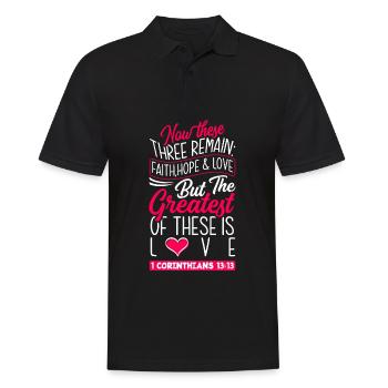 Jésus-Christ-Christ Religion Religieuse - Polo Homme - noir - Devant - Kai (181cm)