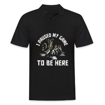 Drôle de joueur d’échecs Cadeau de joueur d’échecs - Polo Homme - noir - Devant - Kai (181cm)
