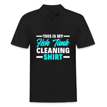 Funny Aquarist Aquarist Aquarium Gift - Men's Polo Shirt - black - Front - Kai (181cm)