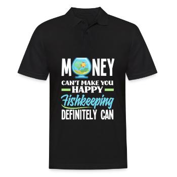 Funny Aquarist Aquarist Aquarium Gift - Men's Polo Shirt - black - Front - Kai (181cm)