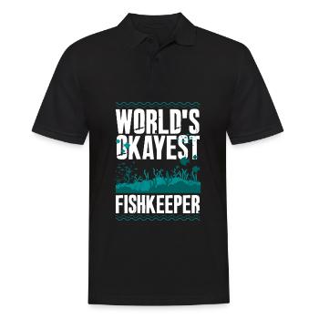 Funny Aquarist Aquarist Aquarium Gift - Men's Polo Shirt - black - Front - Kai (181cm)