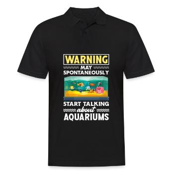 Funny Aquarist Aquarist Aquarium Gift - Men's Polo Shirt - black - Front - Kai (181cm)