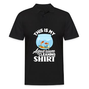 Funny Aquarist Aquarist Aquarium Gift - Men's Polo Shirt - black - Front - Kai (181cm)