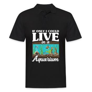 Funny Aquarist Aquarist Aquarium Gift - Men's Polo Shirt - black - Front - Kai (181cm)