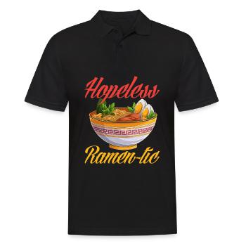 Drôle de cadeau Ramen - Polo Homme - noir - Devant - Kai (181cm)