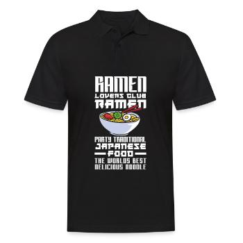 Lustiges Ramen Liebhaber Geschenk - Männer Poloshirt - Schwarz - Vorne - Kai (181cm)