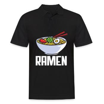 Drôle de cadeau Ramen - Polo Homme - noir - Devant - Kai (181cm)