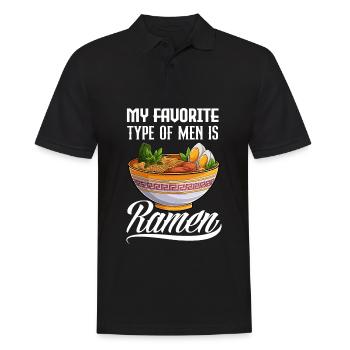Lustiges Ramen Liebhaber Geschenk - Männer Poloshirt - Schwarz - Vorne - Kai (181cm)
