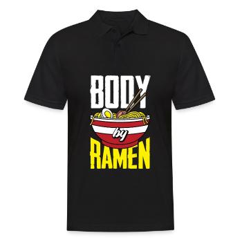 Lustiges Ramen Liebhaber Geschenk - Männer Poloshirt - Schwarz - Vorne - Kai (181cm)