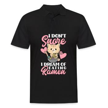 Lustiges Ramen Liebhaber Geschenk - Männer Poloshirt - Schwarz - Vorne - Kai (181cm)