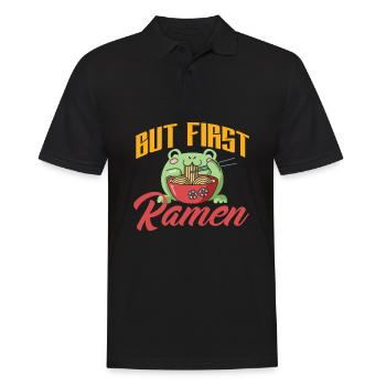 Lustiges Ramen Liebhaber Geschenk - Männer Poloshirt - Schwarz - Vorne - Kai (181cm)