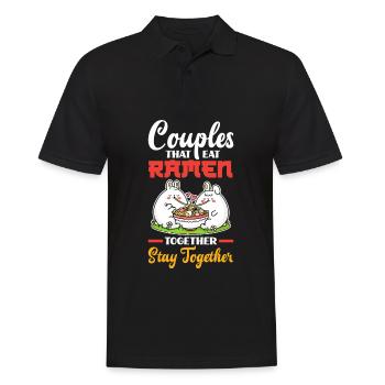Amateurs de ramen de la Saint-Valentin - Polo Homme - noir - Devant - Kai (181cm)