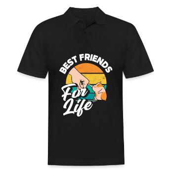 Drôle de cadeau de hamster - Polo Homme - noir - Devant - Kai (181cm)