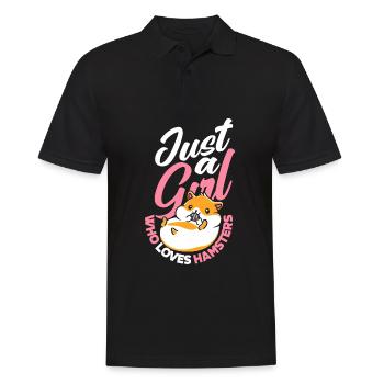 Drôle de cadeau de hamster - Polo Homme - noir - Devant - Kai (181cm)