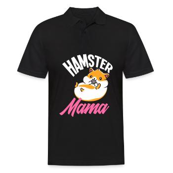 Hamster Mama Drôle Hamster Cadeau - Polo Homme - noir - Devant - Kai (181cm)