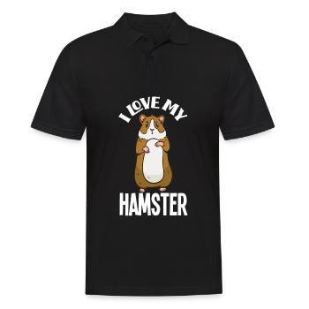 J’adore mon hamster - Polo Homme - noir - Devant - Kai (181cm)