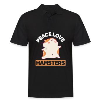 Drôle de cadeau de hamster - Polo Homme - noir - Devant - Kai (181cm)
