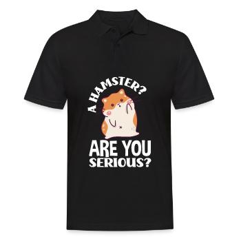 Drôle de cadeau de hamster - Polo Homme - noir - Devant - Kai (181cm)