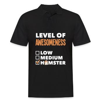 Drôle de cadeau de hamster - Polo Homme - noir - Devant - Kai (181cm)