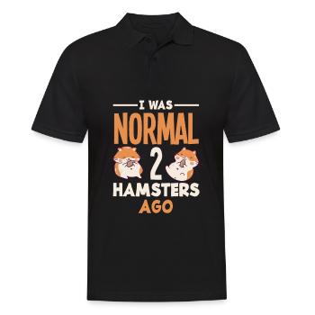 Drôle de cadeau de hamster - Polo Homme - noir - Devant - Kai (181cm)
