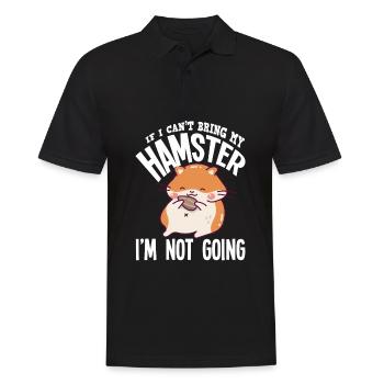 Drôle de cadeau de hamster - Polo Homme - noir - Devant - Kai (181cm)