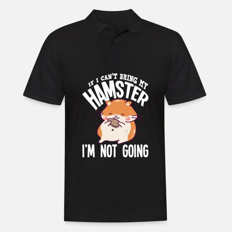 Lustiges Hamster Geschenk - Männer Poloshirt - Schwarz
