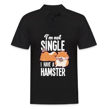 Drôle de cadeau de hamster - Polo Homme - noir - Devant - Kai (181cm)