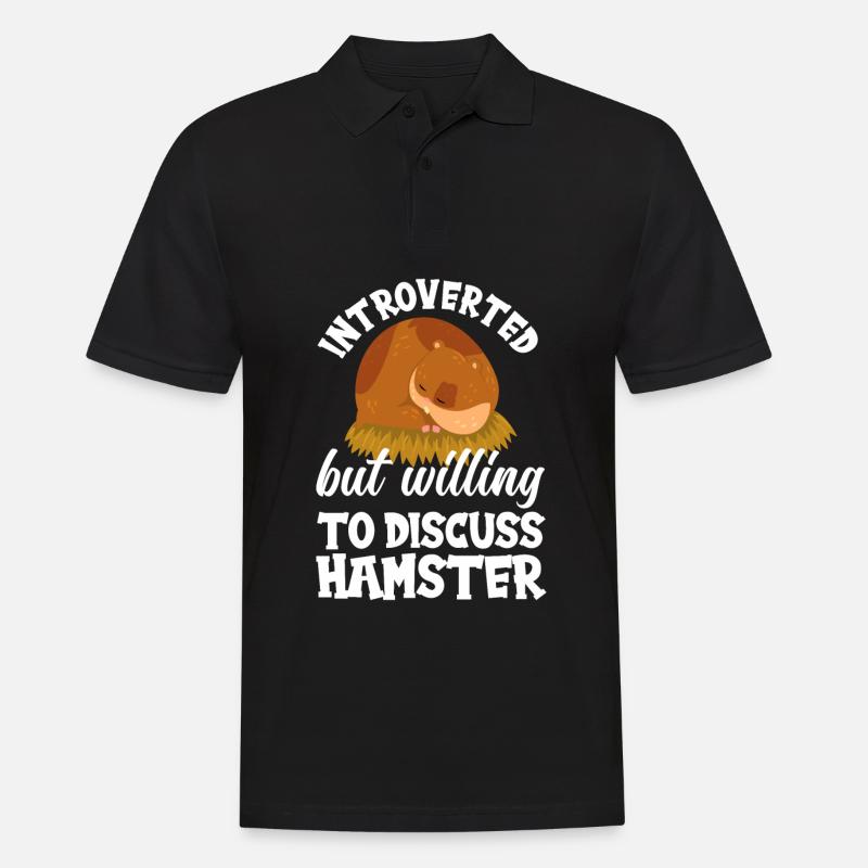Lustiges Hamster Geschenk - Männer Poloshirt - Schwarz