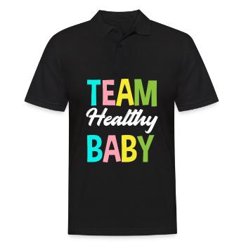 Équipe Healthy Baby Gender Reveal Party - Polo Homme - noir - Devant - Kai (181cm)